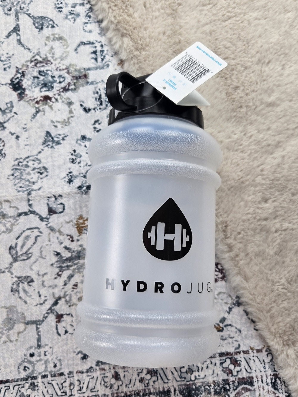 Hydrojug Jug Clear Black Lid WITH TAGS